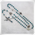 Different Colours Religious 5*8mm Plastic Beads Rosary (IO-cr238)